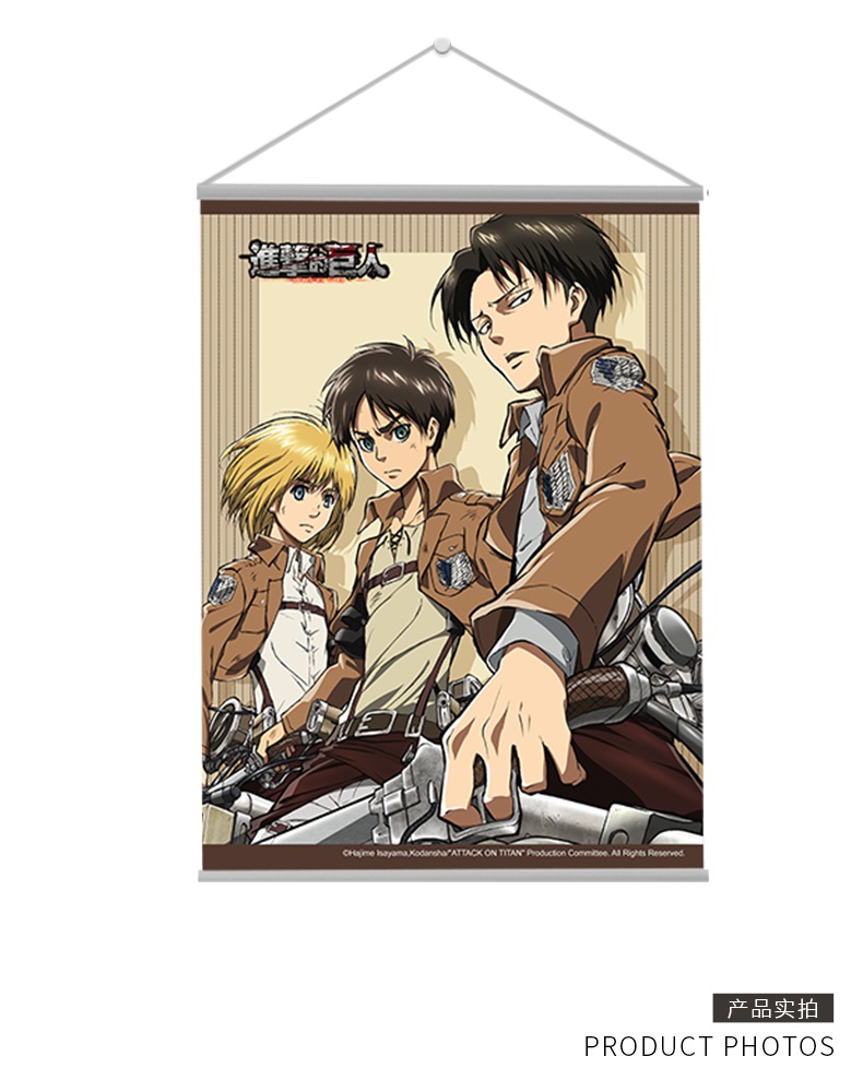 Póster de tela de Levi de Ataque a los Titanes modelo B