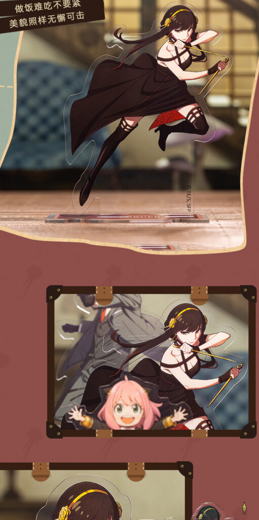 Standees acrílicos desmontables de Spy X Family 5