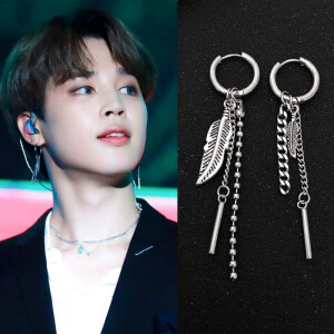 Pendientes de plumas de Park Ji-Min de BTS