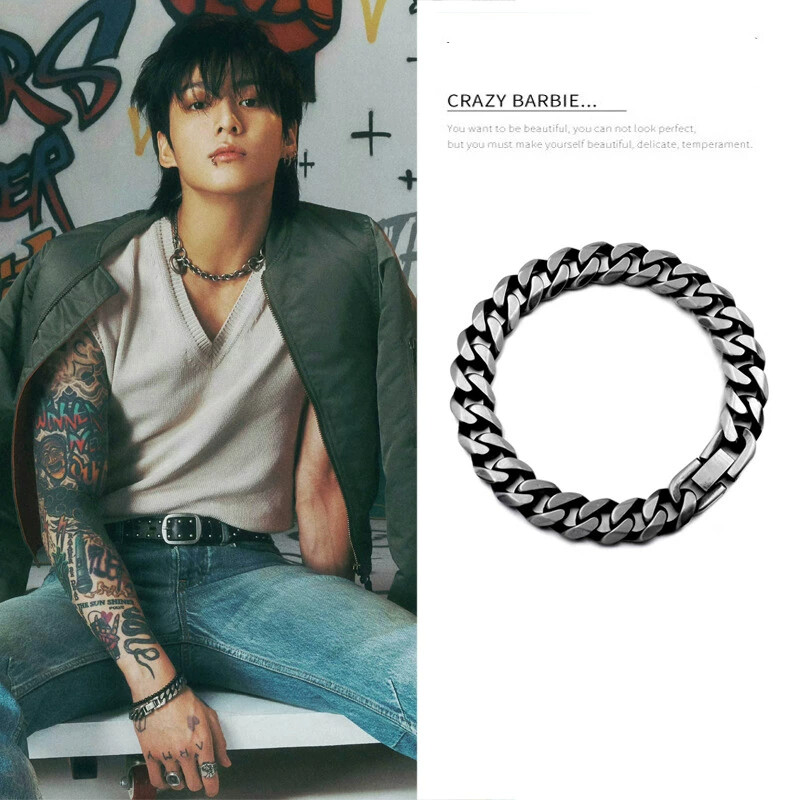 Pulsera de titanio de Jung Kook BTS