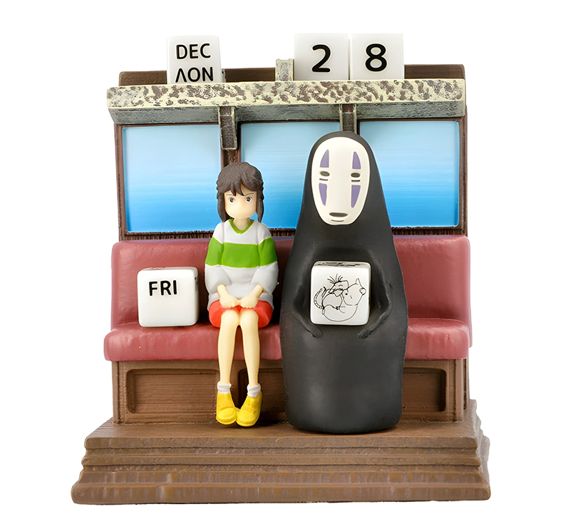 Figura calendario perpetuo de Totoro, Chihiro o Kiki de Studios Ghibli 9