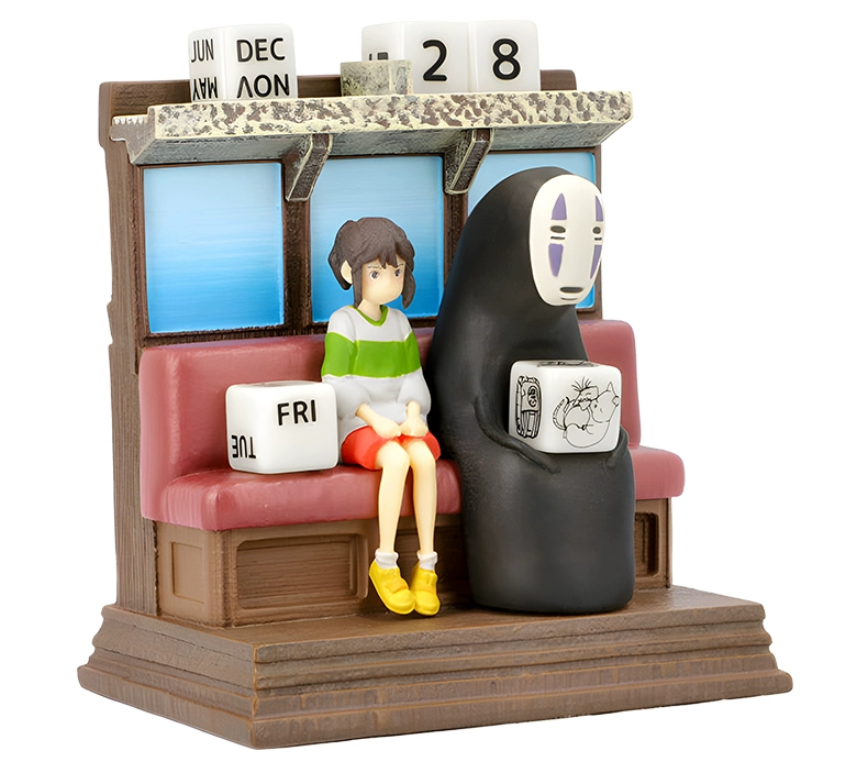 Figura calendario perpetuo de Totoro, Chihiro o Kiki de Studios Ghibli 10