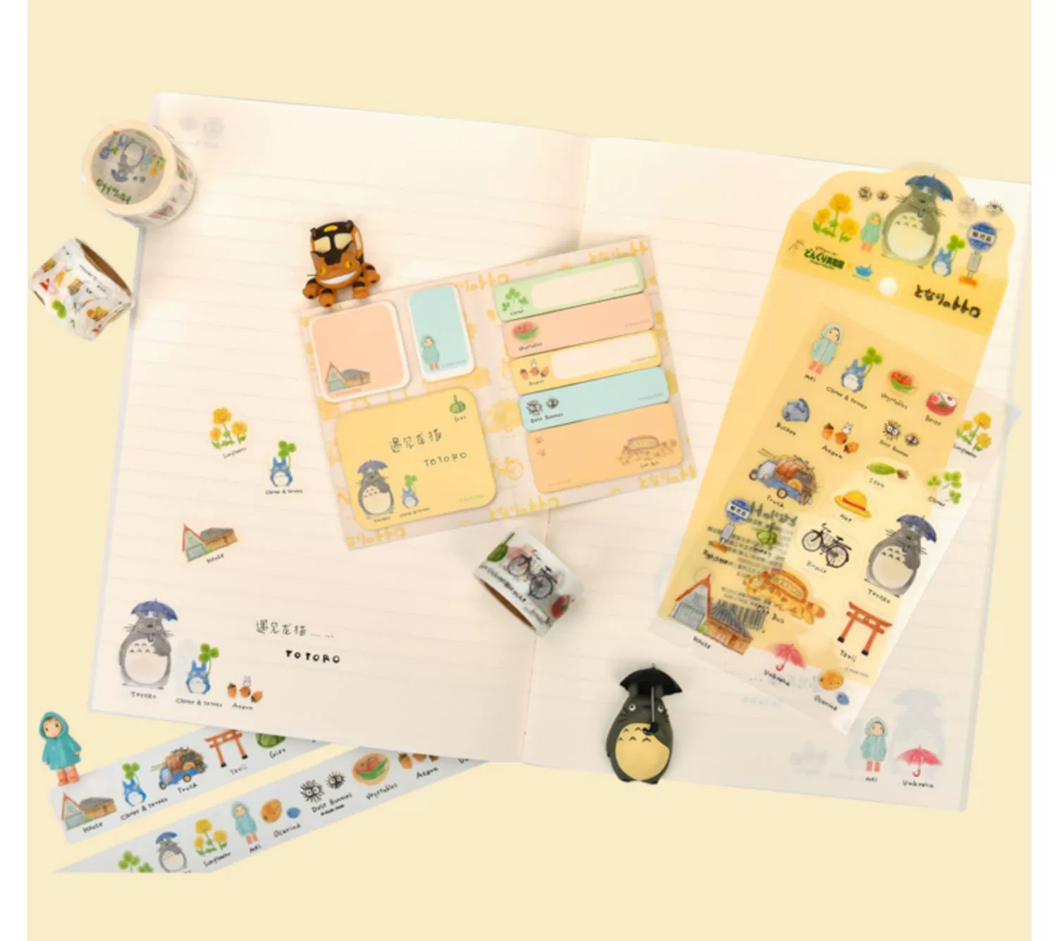 Conjunto papelería Totoro y Chihiro Estudios Ghibli 4