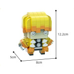 Figuras de bloques chibi Demon Slayer Zenitsu Agatsuma