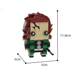 Figuras de bloques chibi Demon Slayer de Tanjiro