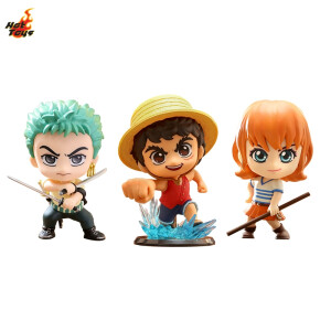 Figura COSBABY de Luffy, Zoro y Nami de One Piece Netflix de Hot Toys