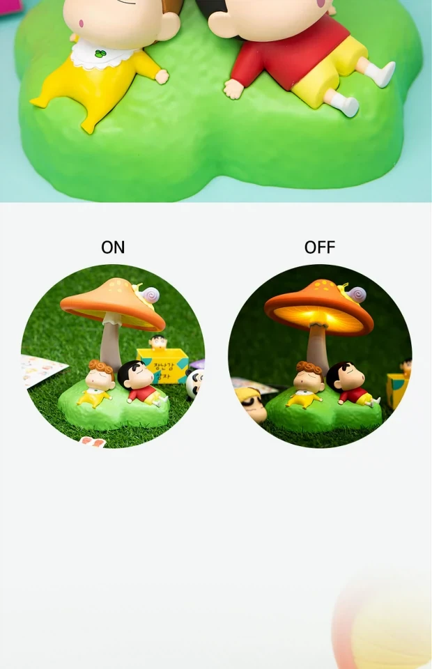 Lámpara de noche Shinchan y Himawari durmiendo de Crayon Shinchan 5