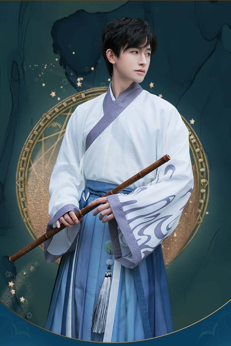 Conjunto ropa china hanfu estilo Song con motivo de tigre 6