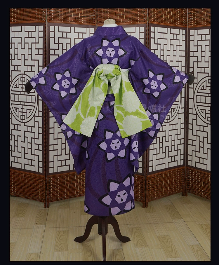 Kimono inspirado en Kiriya Ubuyashiki de Cosplay Demon Slayer Kimetsu no Yaiba 6