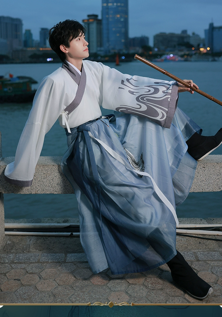 Conjunto ropa china hanfu estilo Song con motivo de tigre 8