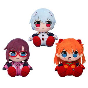 Peluches chibi de Rei, Asuka y Mari - Neon Genesis Evangelion