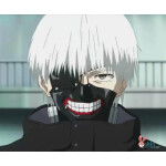 Máscara con parche de piel de Ken Kaneki de Tokyo Ghoul 2 Máscara con parche de piel de Ken Kaneki de Tokyo Ghoul 2