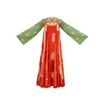 Conjunto ropa china hanfu estilo Tang con diseño de flores y jade 3 Conjunto ropa china hanfu estilo Tang con diseño de flores y jade 3