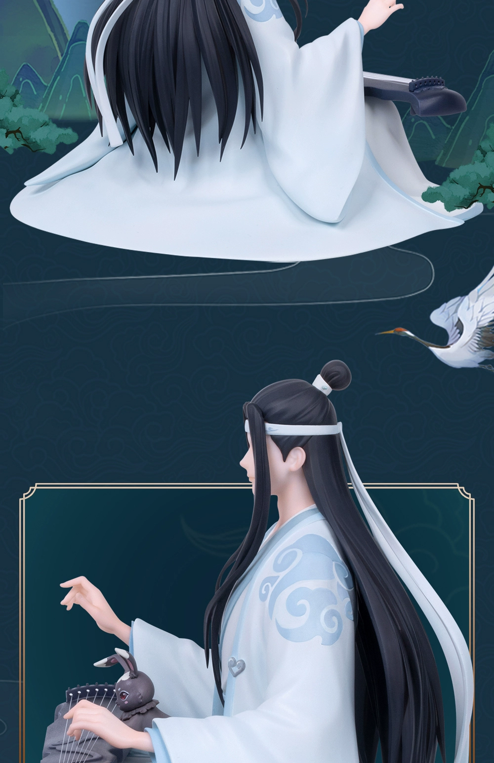 Figura de Lan Wangji sentado de Grandmaster of Demonic Cultivation 4