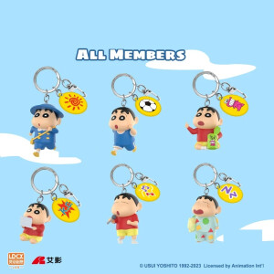 Llaveros adorables Un día en la vida de Shinchan de Crayon Shinchan