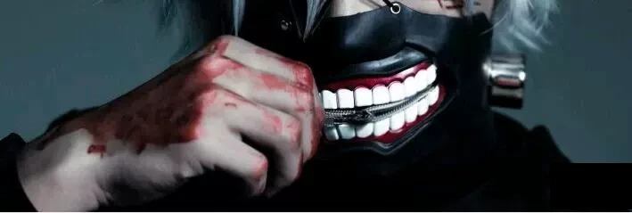 Máscara con parche de piel de Ken Kaneki de Tokyo Ghoul 5