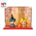 Figura oficial hinamatsuri de Usagi y Mamoru de Sailor moon