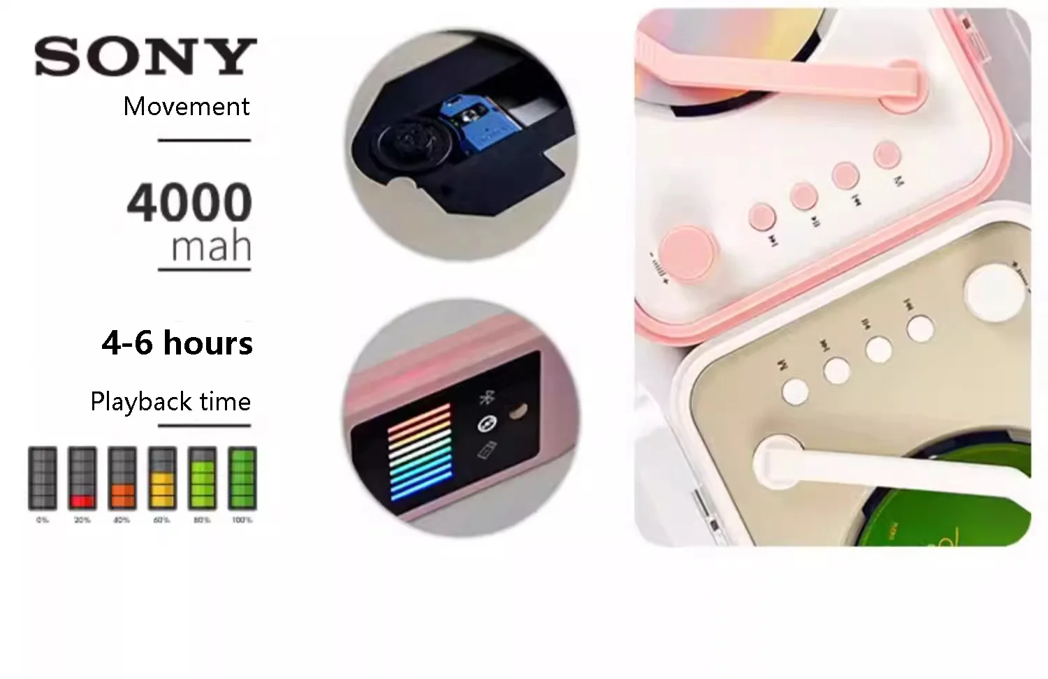 Reproductor CD portatil HiFi 2