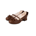 Zapatos de tacón de lolita retro con lazos de varios colores 4