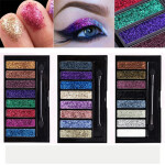 Paleta de sombra de ojos brillante con purpurina para cosplay 5