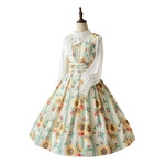 Vestido de lolita vintage con patrón floral de Forest Wardrobe 3