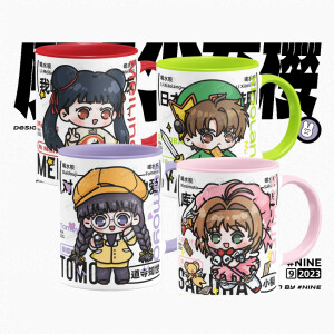 Tazas inspiradas en Sakura, Tomoyo, Meiling y Shaoran - Sakura Cazadora de Cartas