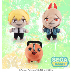 Peluches de Denji, Power y Pochita de Sega de Chainsaw Man