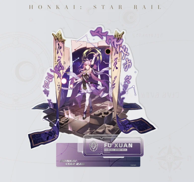 Colección 6 acrílicos Honkai Star Rail - Vía de la Conservación