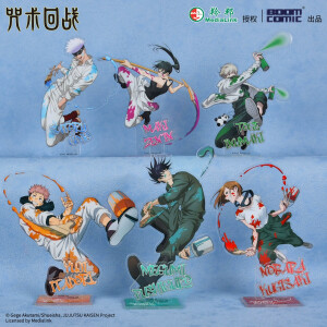 Colección 6 acrílicos Jujutsu Kaisen - Yuji, Maki, Satoru y más