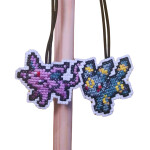 Llaveros evolución Eevee hechos a mano Pokémon punto de cruz Frikimall