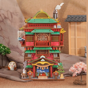 Maqueta de madera inspirada en los baños de Yubaba - Chihiro