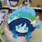 Llaveros chibi de fieltro hechos a mano - Genshin Impact Llaveros chibi de fieltro hechos a mano - Genshin Impact