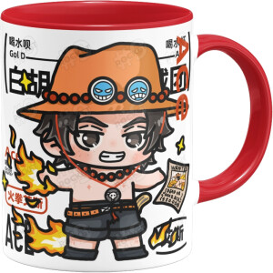 Taza inspirada en Ace chibi One Piece