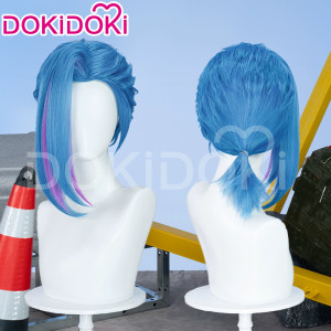 Peluca Jinx de Arcane Wig LoL DOKIDOKI Frikimall