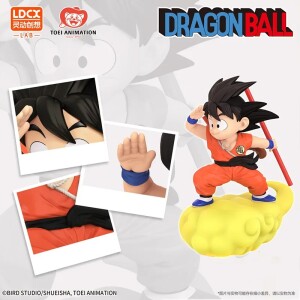 Lámpara con figura Son Goku en nube voladora Dragon Ball