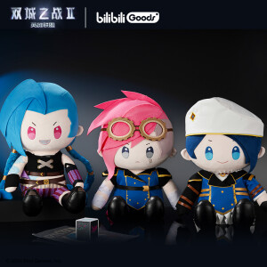 Colección oficial peluches chibi Arcane Jinx, Vi y Caitlyn - Bilibiligoods