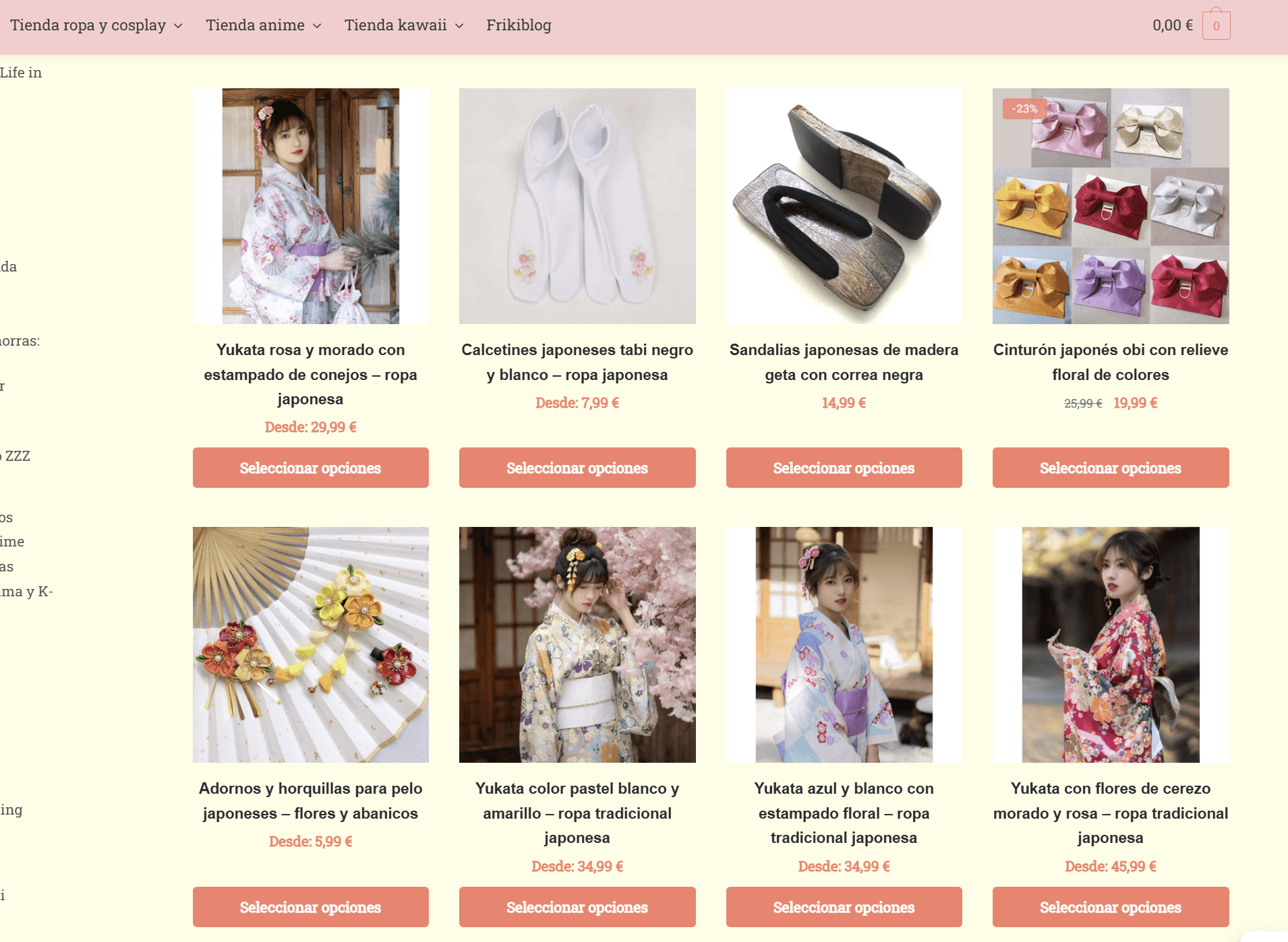 tienda ropa japonesa Frikimall