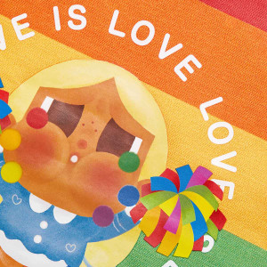 Bolso canvas Crybaby CHEER UP BABY oficial POPMART version color Frikimall