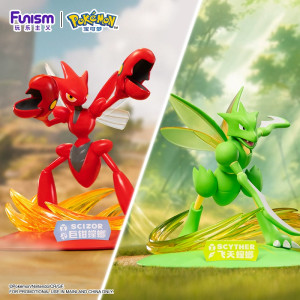 Figura Pokémon Scyther y Scizor oficial de FUNSM