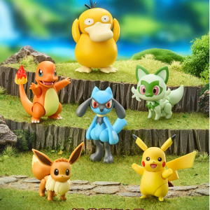 Maqueta Pokémon Prologue of Adventure Eevee, Sprigatito Frikimall