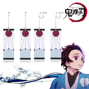 Pendientes Demon Slayer pendientes Kimetsu no Yaiba Tanjiro y Shinobu