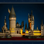 Maqueta Hogwarts Harry Potter con luz y sonido castillo mágico DIY Frikimall