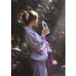 Yukata japonés morado Aokimoto yukata tradicional con sakura Frikimall