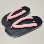 Sandalias japonesas geta rosa tradicionales zuecos madera kimono y yukata Frikimall