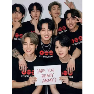 Camiseta BTS World Tour 2026 ARIRANG - moda inspirada K-pop
