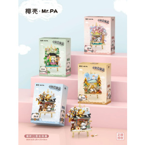 Cuadro 3D Four Beautiful Seasons Mr. PA – figura bloques Panda LoZ