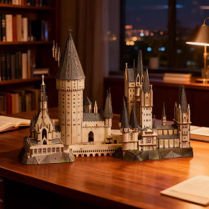 Maqueta Hogwarts Harry Potter con luz y sonido - castillo mágico DIY