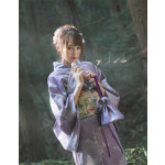 Yukata japonés morado Aokimoto yukata tradicional con sakura Frikimall