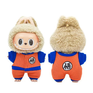 Ropa Labubu Goku Dragon Ball – 3 modelos Labubu 17 cm
