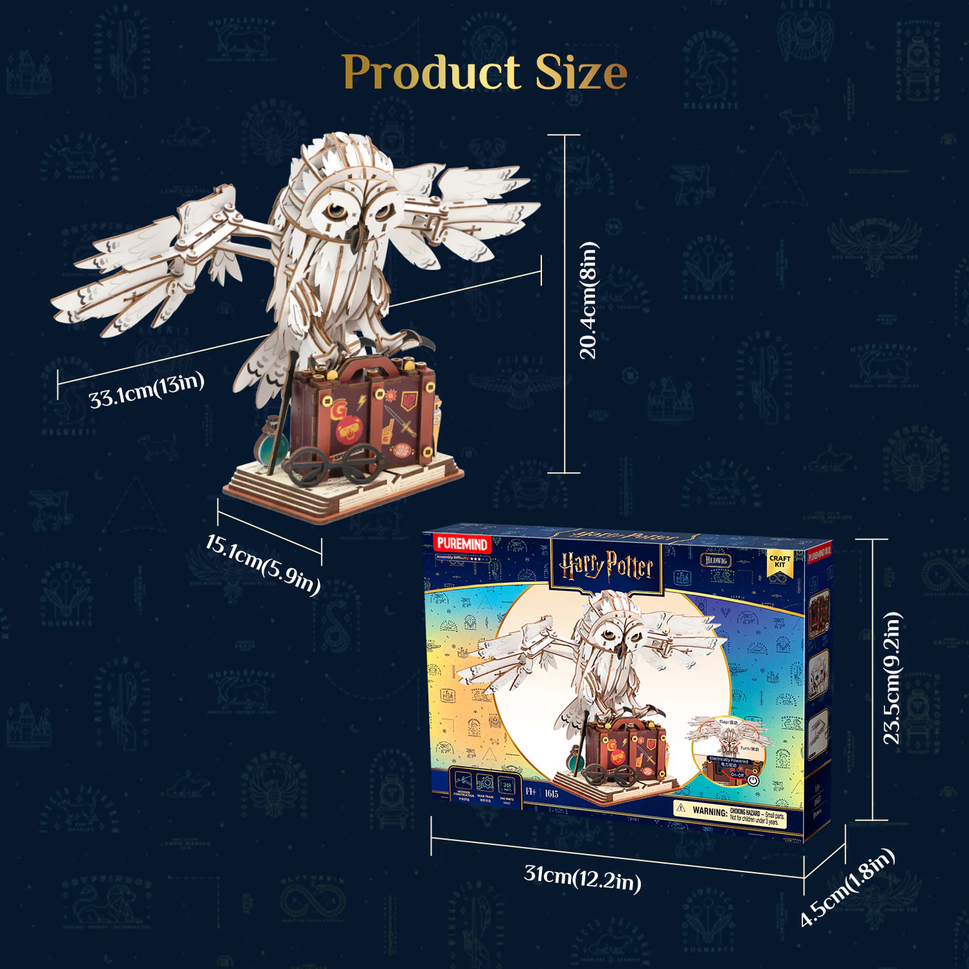 Maqueta Harry Potter Puremind Hedwig oficial Frikimall 1